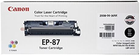 Canon Orijinal Toner, Kartuş EP-87 Siyah (7433A005), 1 Paket, Canon Color ımageCLASS MF8170c, MF8180c Lazer Yazıcı için