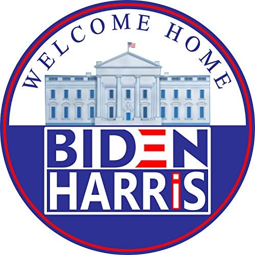 Tampon Çıkartması Biden - Harris Zaferi-Joe ve Kamala Beyaz Saray Başkanına Hoş Geldiniz-ıal Siyasi Çıkartma (3 x 3 İnç) /