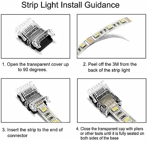 10 adet 2pin 3pin 4pin 5pin 6pin LED Şerit Konektörü 3528 5050 led Şerit Tel / Şerit Bağlantısı Terminalleri Kullanın (LED