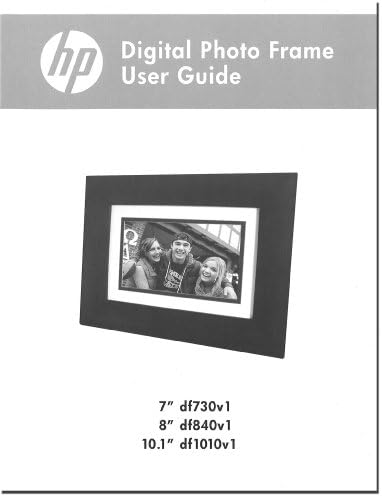 HP Dijital Fotoğraf Çerçeveleri Modelleri için Basılı Kullanım Kılavuzu df730v1, df840v1, df1010v1
