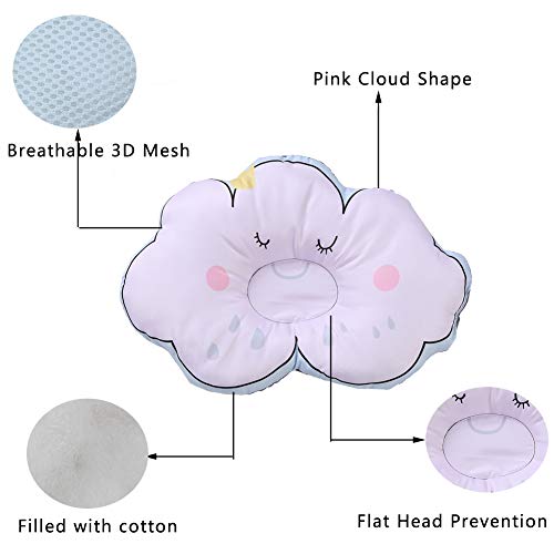 Bebek Kafa Şekillendirme Yastık Düz Kafa Bebek Yastık-Düz Kafa Sendromu Önlemek-3D Nefes Hava Mesh Bebek Yastık Yenidoğan için,