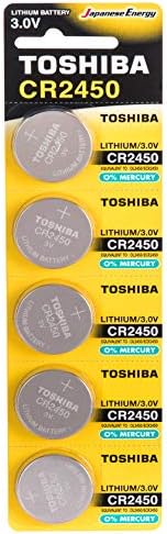 Toshiba CR2450 3V Lityum Madeni Para Pil Paketi 5