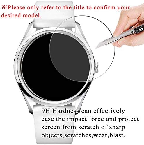 [3 Paket] Synvy Temperli Cam Ekran Koruyucu, SEİKO 5 SNKE06K1 9H Film Smartwatch akıllı saat Koruyucuları ile Uyumlu