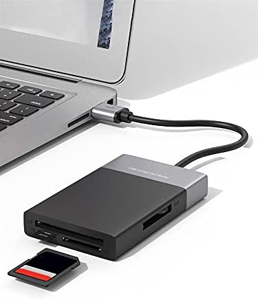 6 in 1 Çoklu Hafıza Kart okuyucu ABS Alüminyum Alaşım Kabuk PVC Tel Okuyucu USB 3.0 2 Port HUB Yüksek Hızlı Adaptörü