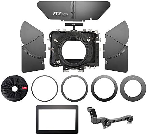 JTZ DP30 kamera kafesi ile 15mm Ray Çubuk Taban Plakası Rig ve Üst Kolu+4×4 Karbon Fiber Mat Kutu+Takip Odak+Güç Kaynağı(LE