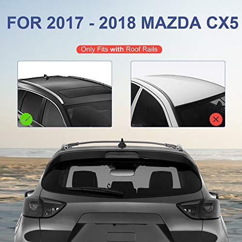 MOSTPLUS portbagaj Çapraz Bar Ray ile Uyumlu 2017 2018 Mazda CX5 CX-5 Kargo Rafları Çatı Bagaj Kano Kayık Taşıyıcı Raf