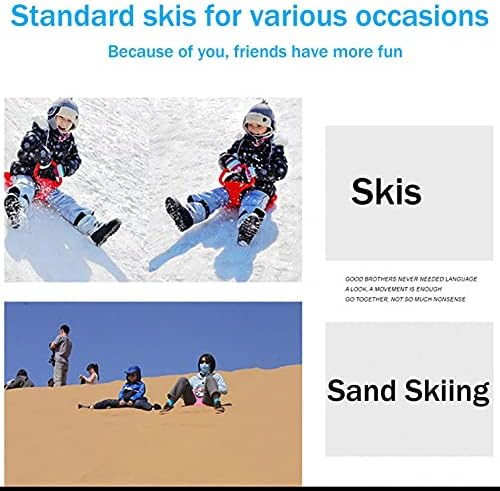 Demosia Soğuk Dayanıklı Eksi 47 Derece Santigrat Kayak Halka Kolu ile PVC Kar Kızak Lastik Tüp için Çocuk Kayak Ped Açık Spor