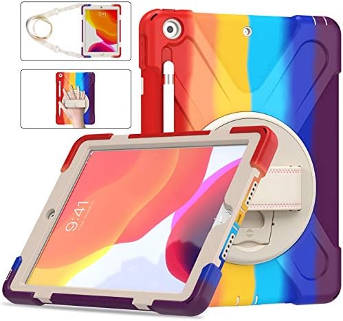 GUOQİNG Tablet PC Kılıf Çanta Kollu Serisi Üç-in-one Paramparça Dayanıklı Kabuk için iPad 10.2(2019/2020), Damla Geçirmez,
