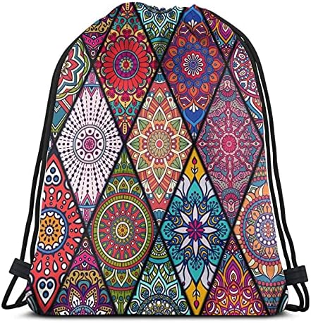 Güzel Mandala ipli sırt çantası spor çantası seyahat sırt çantası spor Yoga sırt çantası kadınlar İçin