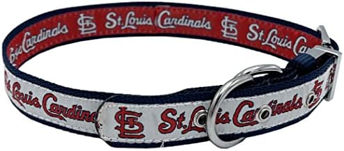 ST. Louis Cardinals Geri Dönüşümlü Major League Baseball köpek tasması, Büyük. Metal Toka ile Ayarlanabilen Premium Ev ve Uzak