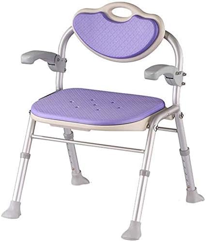 İREANJ Banyo Tabureleri Banyo Taburesi Güvenlik Konfor Arkalığı Katlanabilir banyo sandalyesi Yaşlı / Engelli / Hamile Ayarlanabilir