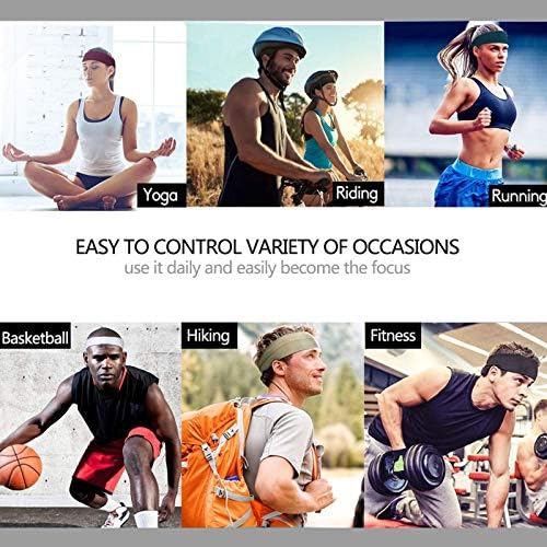 Erkekler ve Kadınlar için spor Saç Bantları, Koşu için Nem Esneklik Egzersiz Leopar Baskı Ter Bantlari, Yoga