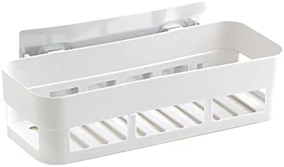 MagiDeal 2 adet plastik banyo Caddy duş depolama raf mutfak duvar raf beyaz