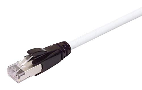 L-COM-TRD695APWHT-75-Ethernet Kablosu, Cat6a, 22,86 m, 75 ft, RJ45 Fişten RJ45 Fişe, Beyaz