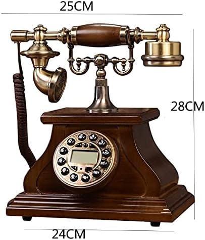WERCHW Retro Antika Telefon, avrupa Eski Stil Klasik Sabit Telefon Otomatik IP Fonksiyonu Arayan KIMLIĞI Ekran için Ofis Ev