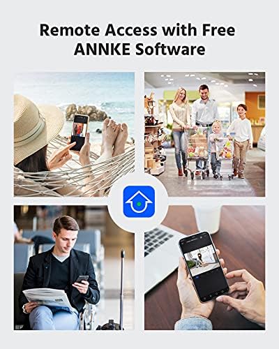 ANNKE H. 265 + 5MP Lite 16 Kanal Güvenlik Kamera Sistemi, hibrid 5in1 DVR ile Sabit Disk 2 TB ve 12x1080 p CCTV Bullet/ Taret