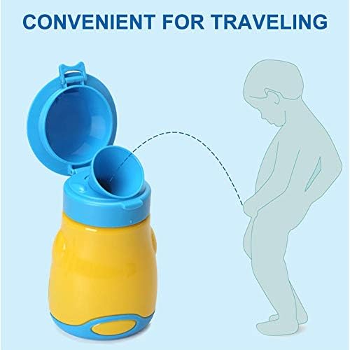 TOPINCN Çocuk Erkek Bebek Acil Pisuar Tuvalet, Taşınabilir Erkek Bebek Pisuar Tuvalet Lazımlık Şişe Pot Fincan, Yürüyor Pee