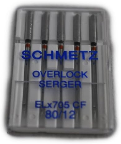 Schmetz Dikiş Makinesi Krom Kaplama İğne ELX705CF-80
