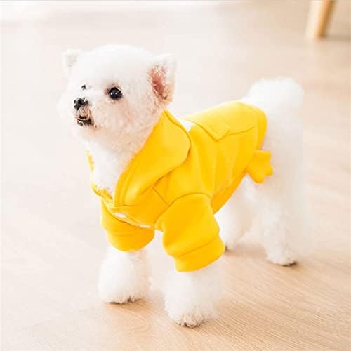 Köpek Hoodies Kış Sıcak Sevimli Kazak Pet Köpek Giysileri Yumuşak Pamuk Iki-Bacaklar Hoodies Kıyafet Küçük Köpekler ıçin Teddy
