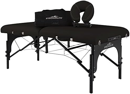 STRONGLİTE Premier Taşınabilir Masaj Masası-En Yüksek Mukavemetli, 3 Deluxe Köpük Sistemi, Dahil. Flex-Rest Kafalık & Bellek