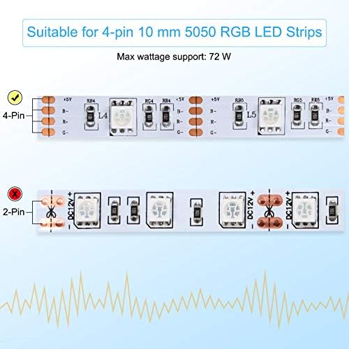 80 Parça 4 Pin LED ışıkları Konnektörler Set RGB şerit ışıkları Bağlayıcı T-Şekil lehimsiz LED adaptörü ışık konnektörleri
