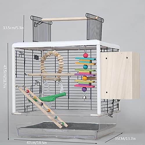 GYQYYGZ Kuş Kafesi Ev Büyük Ölçekli Kuş Kafesi Metal Interaktif Papağan Kafesi Yetiştiriciliği Kutusu ve Kuş Kafesi, Myna Papağan
