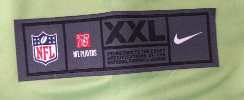 Seattle Seahawks Tyler Lockett İmzalı Eylem Yeşil Renk Rush Nike Jersey Boyutu XXL MCS Holo Stok 182291-İmzalı NFL Formaları