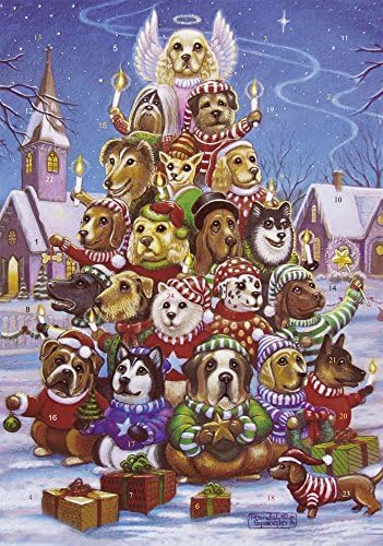 Köpek Noel Ağacı Advent Takvimi (Noel'e Geri Sayım)