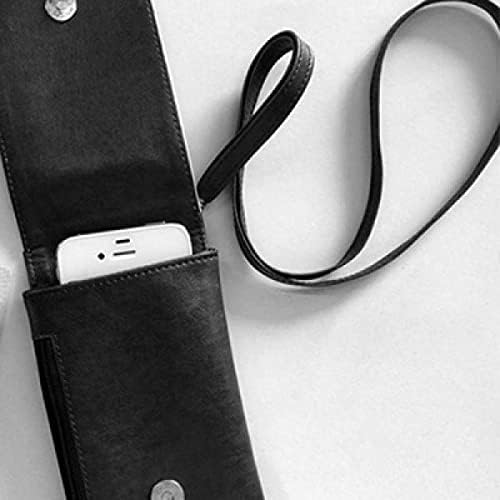 XJJ Yağlıboya Çin Opera Telefon Cüzdan Çanta Asılı Cep Kılıfı Siyah Cep