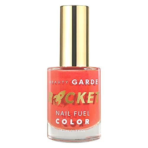 BeautyGARDE Roket Tırnak Yakıt Rengi (Coralicious) - Tırnak Cilası ve Mukavemet Arttırıcı (0.5 Floz), Nonie Creme