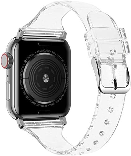 Donerton Smartwatch Band için uyumlu, Parlak Şeffaf Silikon Bant Donerton Smartwatch / FirYawee Smartwatch / Virmee VT3 / Popglory