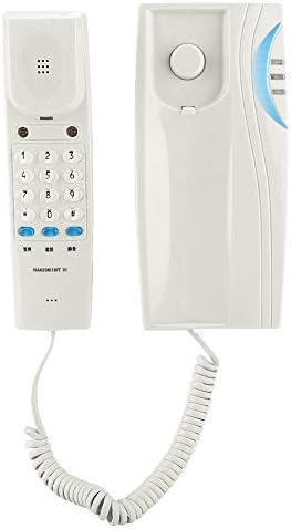 Mini Gelen Aramalar gösterge ışığı, Kablolu Telefon, ABS Sabit Telefon, Ev Ofisi için (Beyaz)