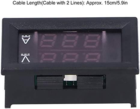 Dijital Volt-Ampermetre Metre Monitör W / 100A Şant Çift LED Ekran DC 0-100 V 0-100A Güç Enerji lcd ekran Paneli Ölçer Cihazı