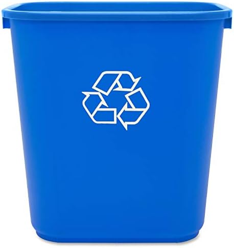 Orijinal Joe 28-Quart Geri Dönüşüm Çöp Kovası, 15 x 14,5 x 10,5, Mavi, Beyaz, 12