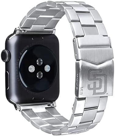 Oyun Zamanı San Diego Padres Paslanmaz Çelik Bağlantı Tarzı saat kayışı Apple Watch ile Uyumlu (38mm)
