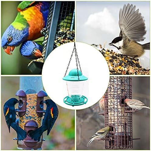 ZHGYD Bahçe Kuş Besleyici Malzemeleri Pet Kuş Besleyici Açık Katlanabilir Kuş Besleme Aracı Asılı Zincir Otomatik Besleyiciler