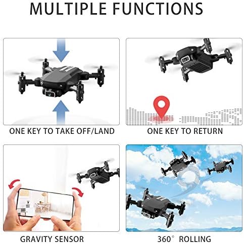 Çocuklar ve Yetişkinler için GoolRC Mini Drone, 1080P Kameralı LS-MİN rc dört pervaneli helikopter, 360° Çevirme, Jest Fotoğraf