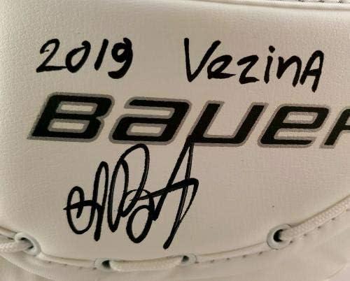 Andrei Vasilevskiy 2019 Vezina İmzalı Kaleci eldiveni Tampa Bay Yıldırım JSA İmzalı NHL Eldiven