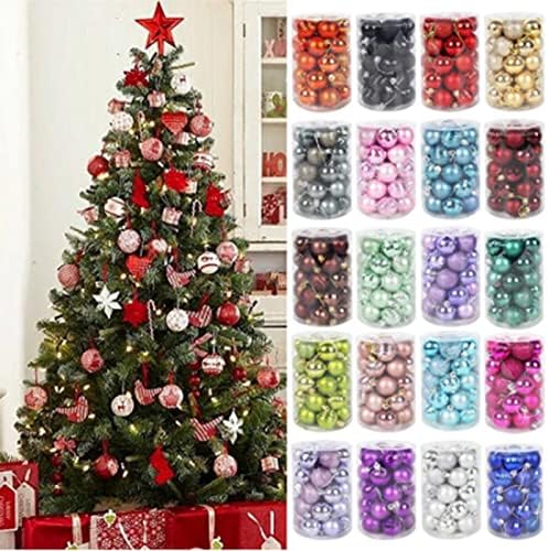 YZZSJC Çeşitli Renk Noel Topları, Noel Ağacı Süsleri, Asılı Süslemeleri, noel Ağacı Kolye Noel Topları Süsler<br>Noel Top Süsleri