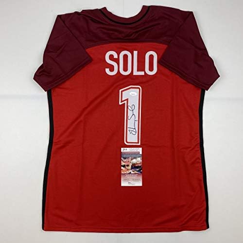 İmzalı / İmzalı Umut Solo Kırmızı Futbol Takımı ABD Dünya Kupası Forması JSA COA