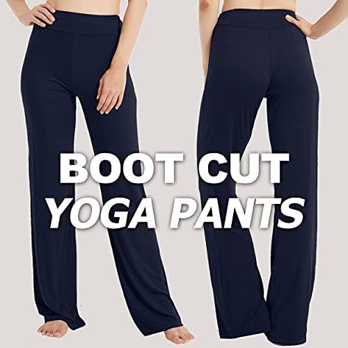 FELEMO Boot Cut Yoga Pantolon Kadınlar için, Yüksek Belli Bootcut Egzersiz Pantolon Karın Kontrol Sweatpants