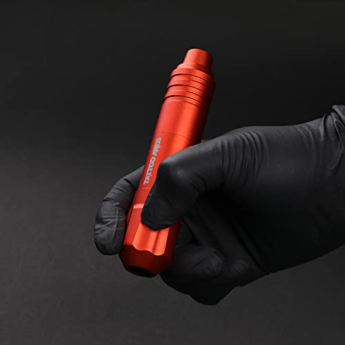 Sokony Dövme Makinesi Seti, Döner Dövme Makinesi Kalem Seti Kablosuz Pil Gücü 20 adet Karışık Dövme Kartuşları İğneler Ayak