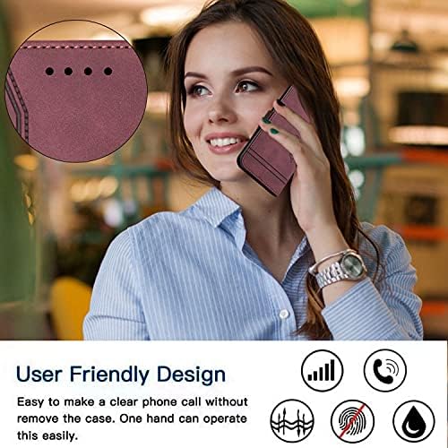 SHUNDA LG kılıfı Kadife, PU deri cüzdan Kapak Koruyucu telefon kılıfı Kapak Kart Yuvaları ile Darbeye Dayanıklı Kapak için