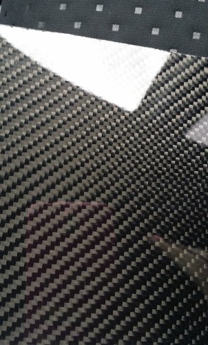 Gerçek Karbon Fiber Fiberglas Panel Levha Levha 12 ×36 ×1/32 Parlak Bir Tarafı
