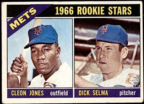 1966 Topps 67 Mets Çaylaklar Cleon Jones / Dick Selma New York Mets (Beyzbol Kartı) İYİ Mets