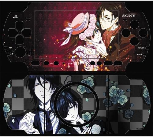 PSP 3000 için Japon Anime siyah butler Tasarım Dekoratif Koruyucu Cilt Decal Sticker