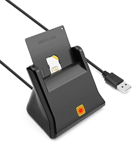 USB 2.0 Akıllı Kart Okuyucu Bellek Cloner Konnektör Adaptörü Pc Bilgisayar için Kımlık Banka Elektronik Vatandaş Sım
