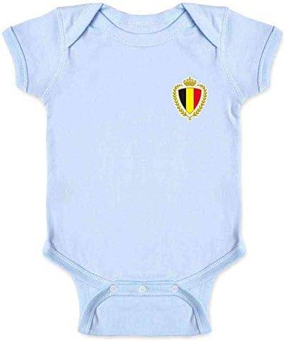 Belçika Futbol Retro Milli Takım Spor Futbol Bebek Erkek Bebek Kız Bodysuit