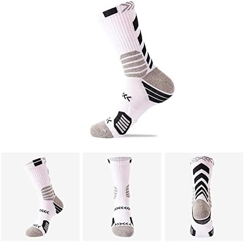 Basketbol çorapları Açık Atletik Ekip Çorap Kalın Sıkıştırma Uzun Koşu spor çorapları Erkekler ve Kadınlar için 4 Paket