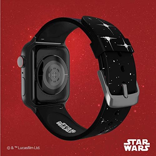 Star Wars – Darth Vader Smartwatch Band-Resmi Lisanslı, Apple Watch ile Uyumlu (dahil değildir)